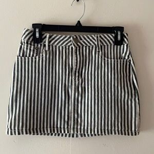 Denim striped skirt